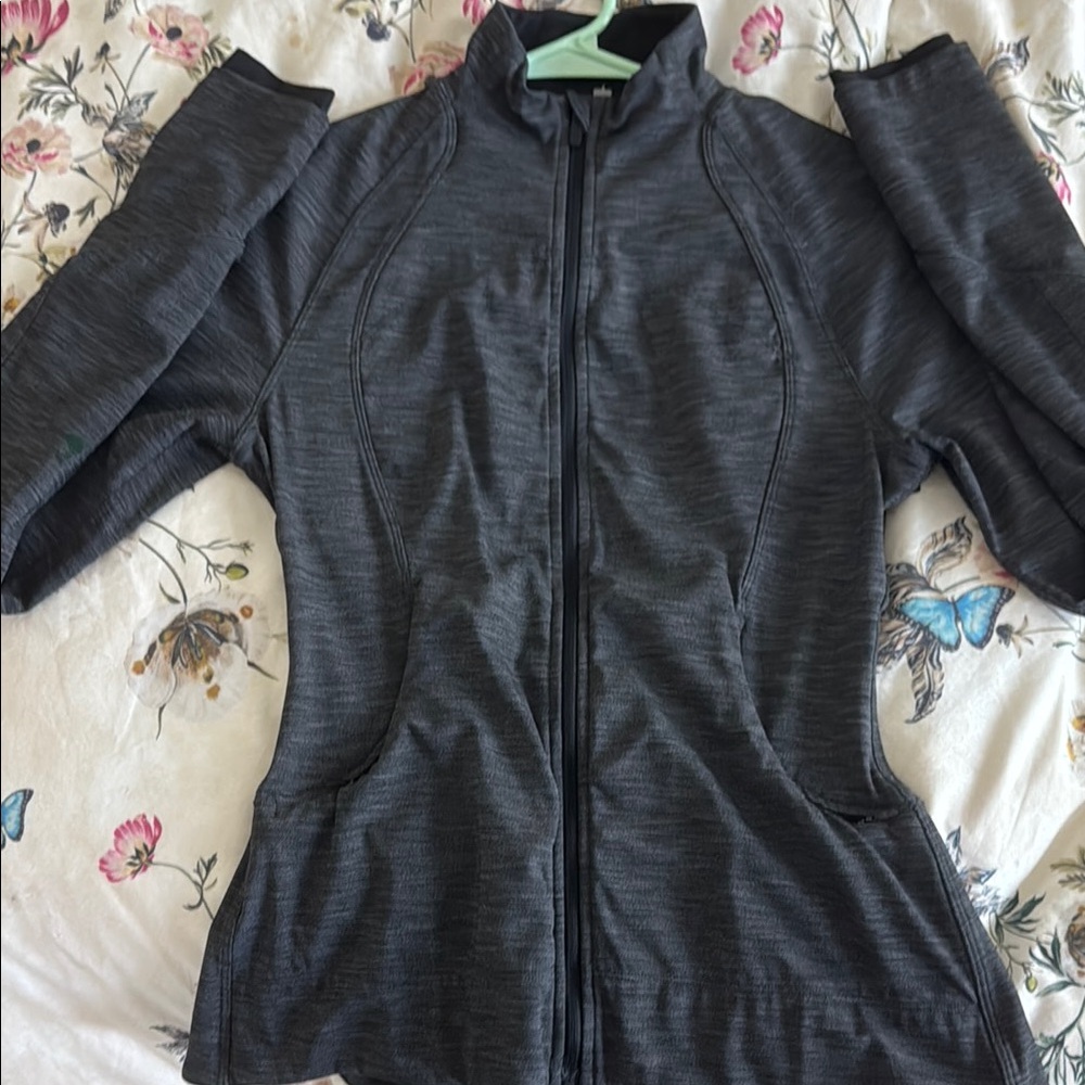 Lululemon Athletica Gray Utility Jacket Full-Zip Stretch
